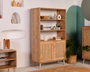 Hanah Home Hazeran Estantería de Madera de Carpe en Roble
